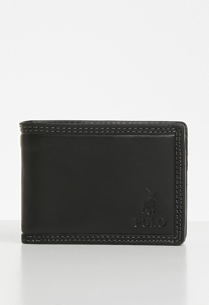 POLO - Tuscany leather sml multicard coin wallet - black