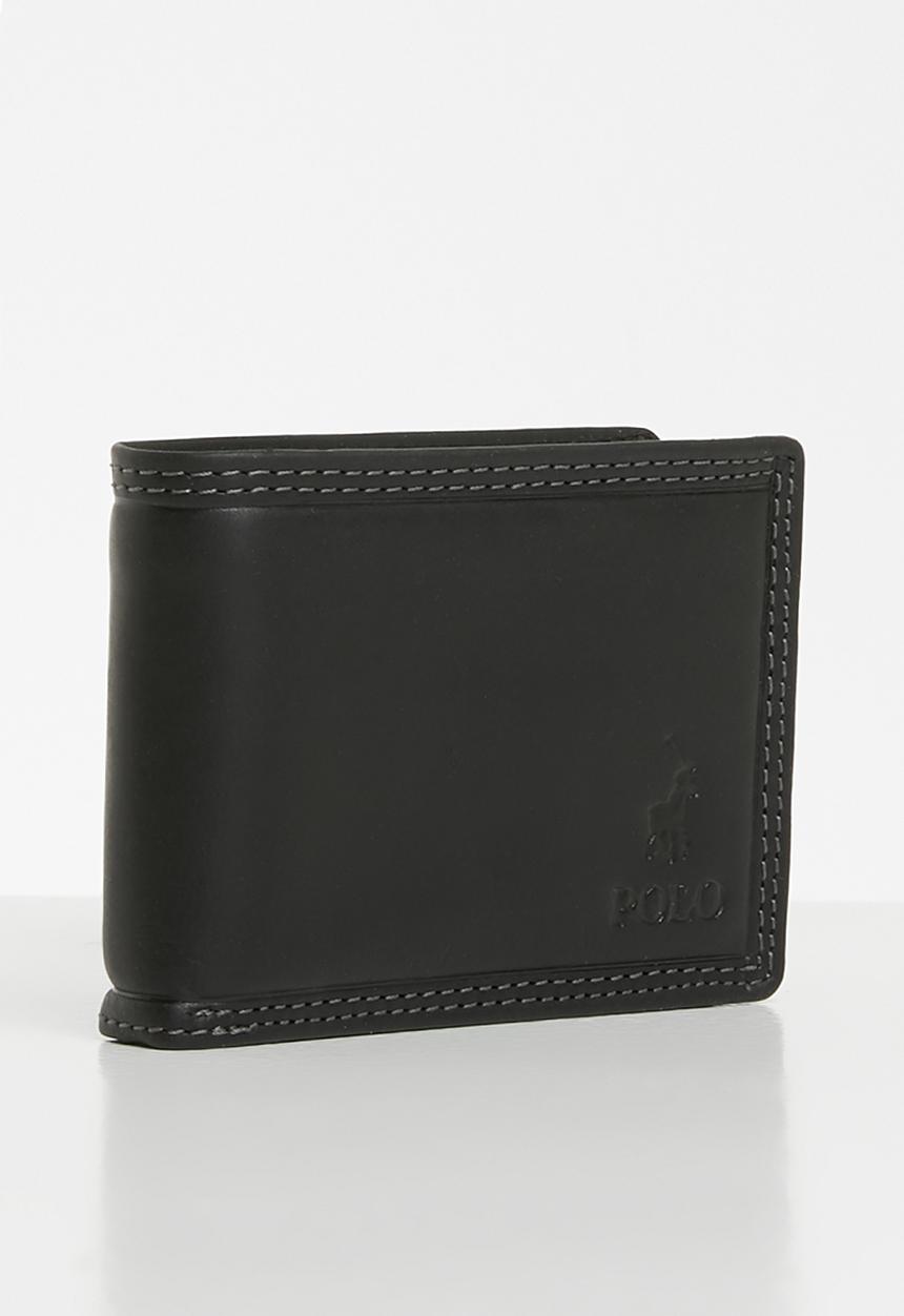 POLO - Tuscany leather sml multicard coin wallet - black