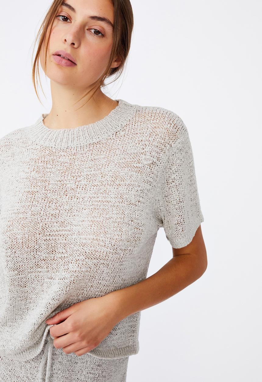 Cotton On - Summer lounge T-shirt - grey silver