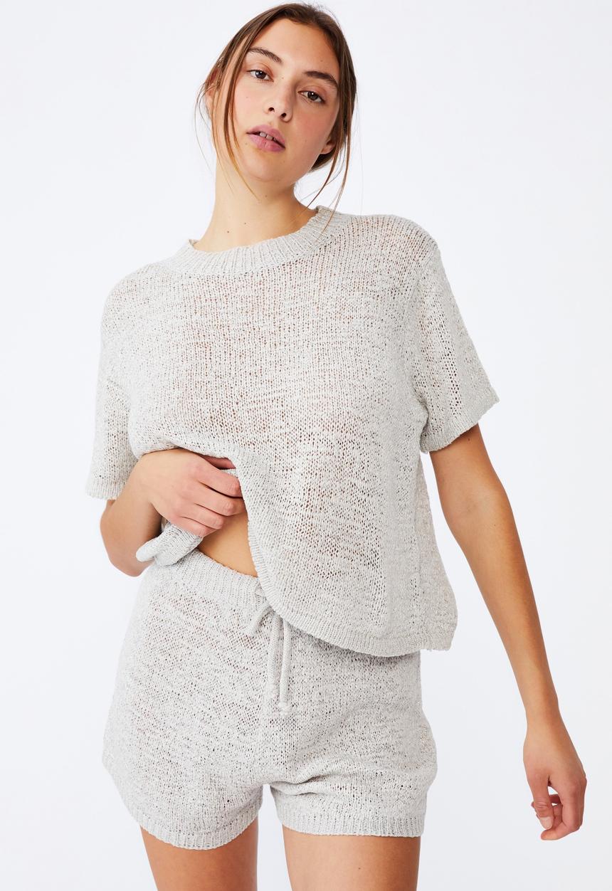 Cotton On - Summer lounge T-shirt - grey silver