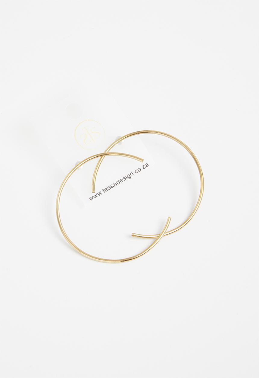 Tessa Design - Lianne hoop earrings - gold