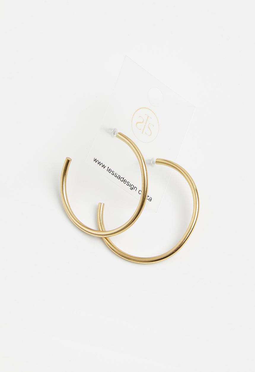 Tessa Design - Marienkie hoop earrings - gold