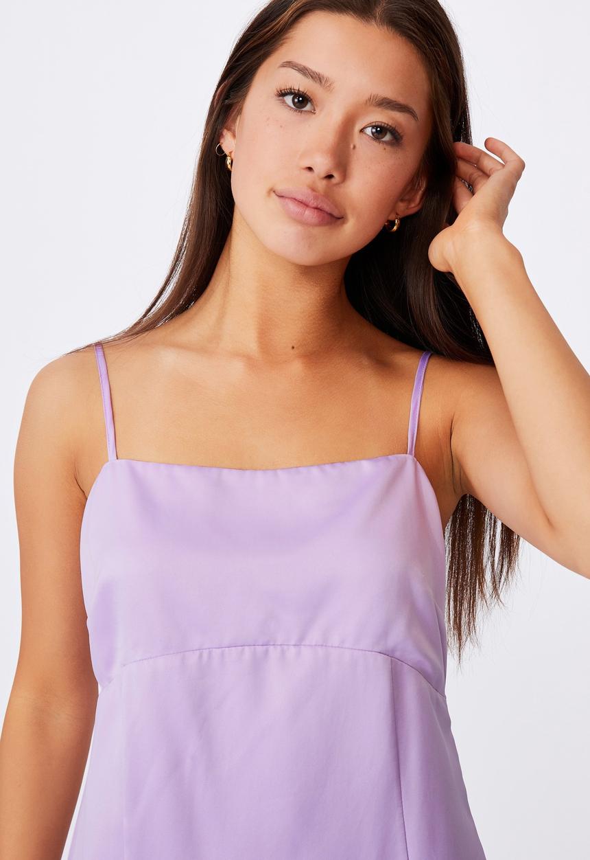 Factorie - Satin mini dress - orchid bloom