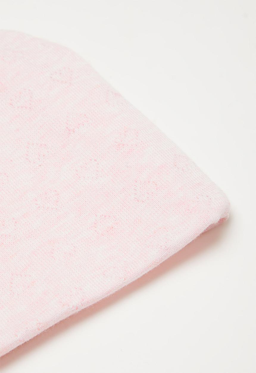 Pop Candy - 2 Pack stripe beanie - pink & white