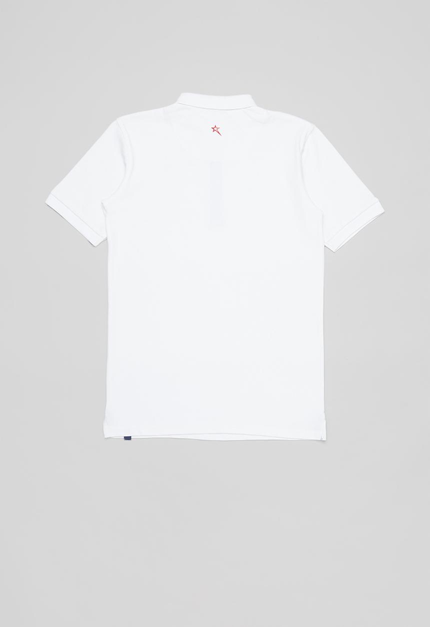 SOVIET - Boys short sleeve pique golfer - white