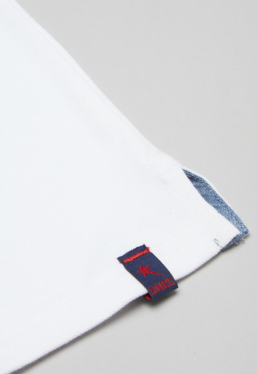 SOVIET - Boys short sleeve pique golfer - white