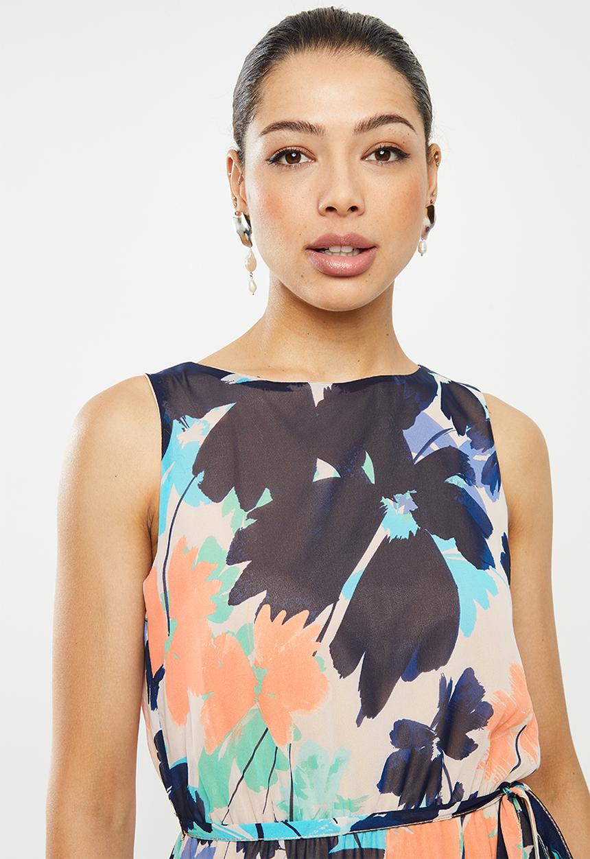 edit - Printed maxi dress - abstract floral