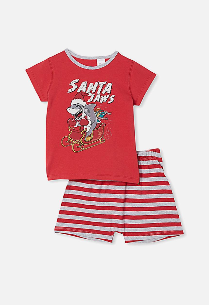 Cotton On - Hudson short sleeve pyjama set - red