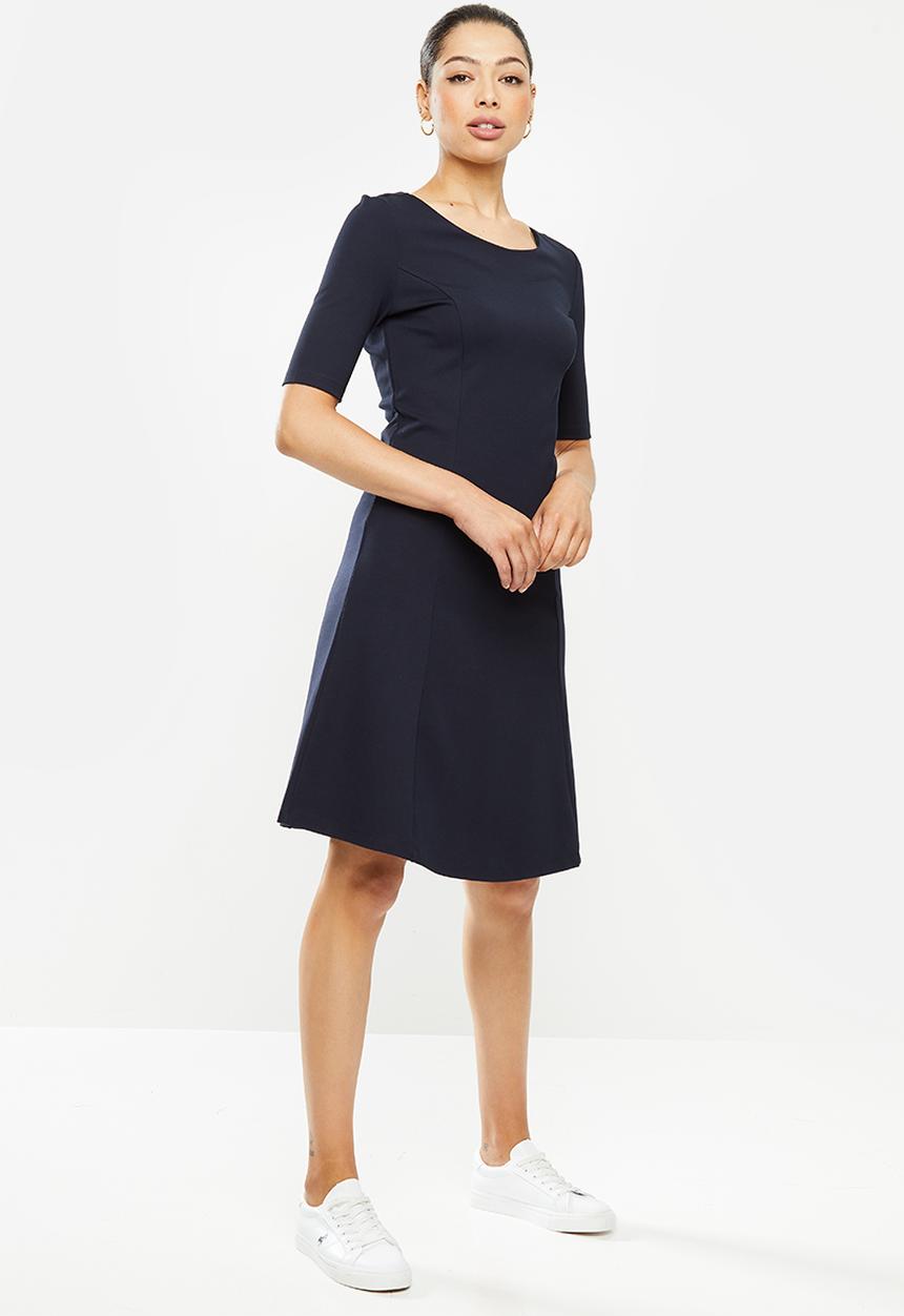 POLO - Belinda short sleeve business dress - navy