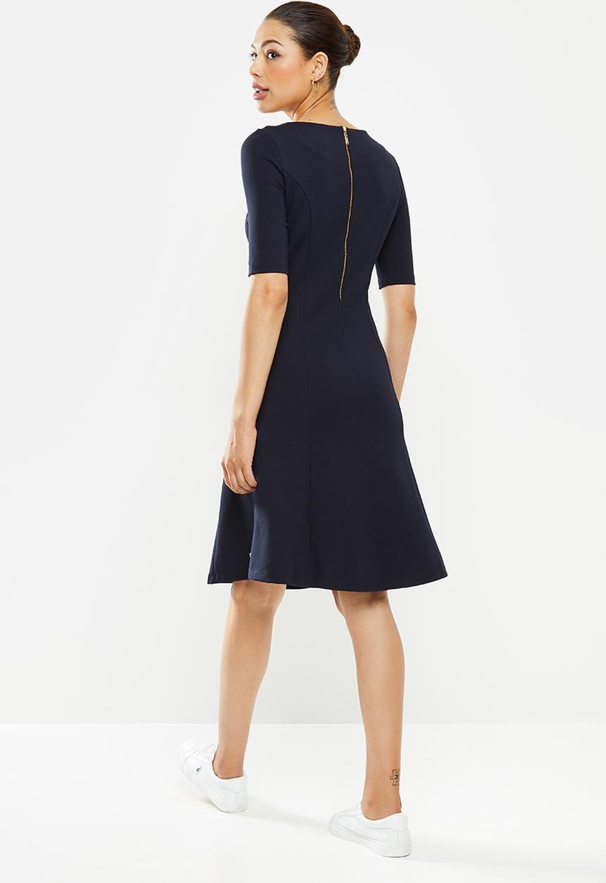 POLO - Belinda short sleeve business dress - navy