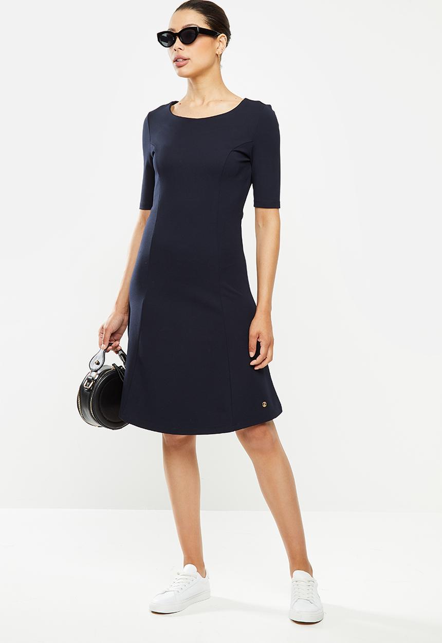 POLO - Belinda short sleeve business dress - navy