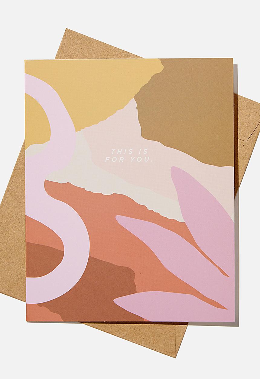 Typo - Blank card - this is for you abstract