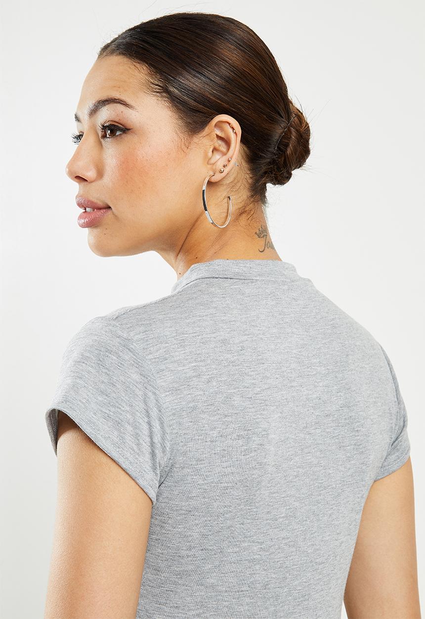 Missguided - Smock dress short sleeve - grey 