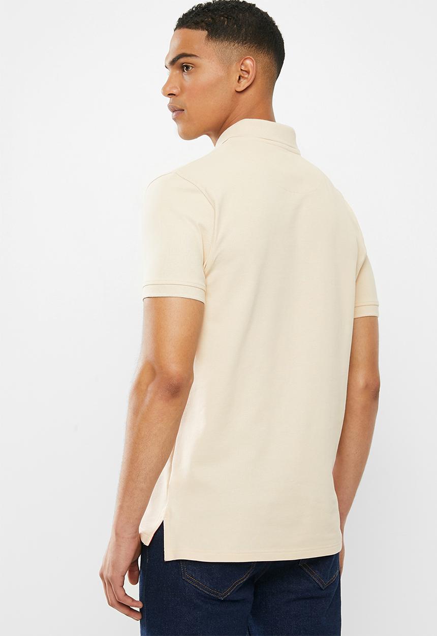 POLO - Carter custom fit ss pique golfer - stone