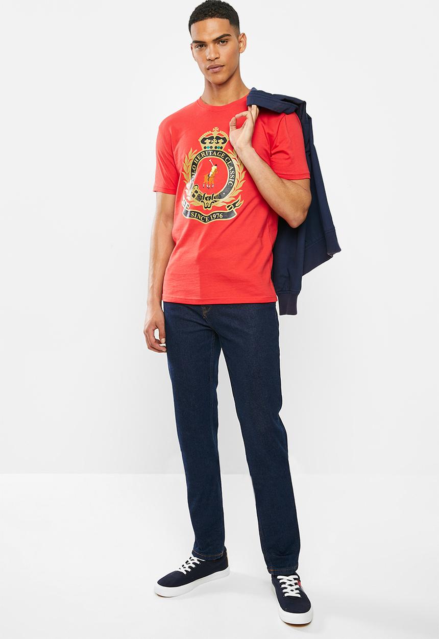 POLO - Julias big crest crew neck tee - red