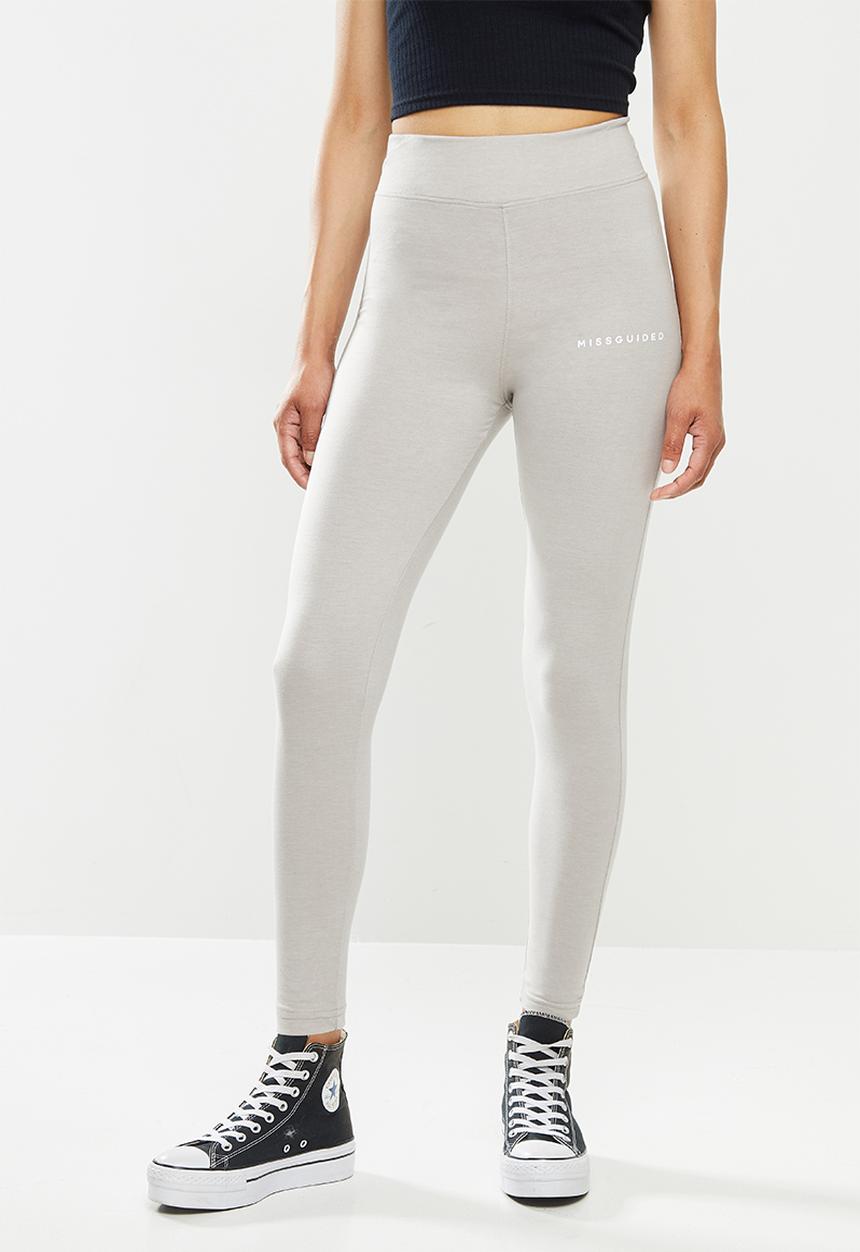 Missguided - Deep waist band legging - light grey