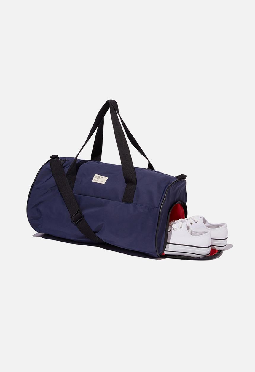 Typo - Premium barrel bag - navy and red