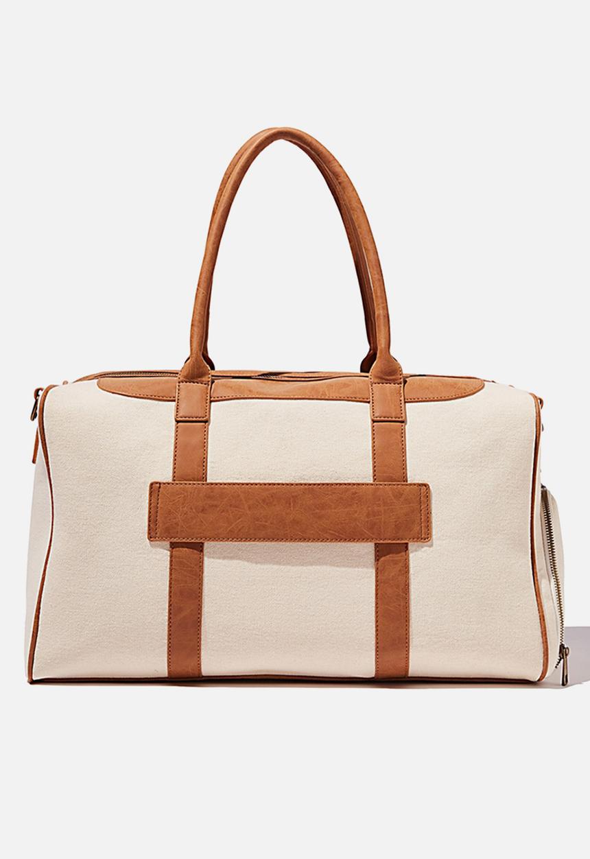 Typo - Nuevo overnighter bag cvs - natural and mid tan