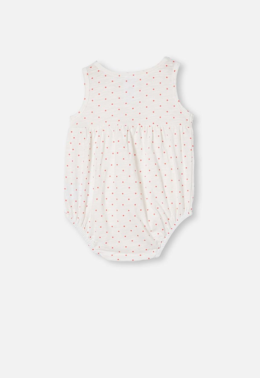 Cotton On - Craigelina singlet bubbysuit - vanilla & red orange