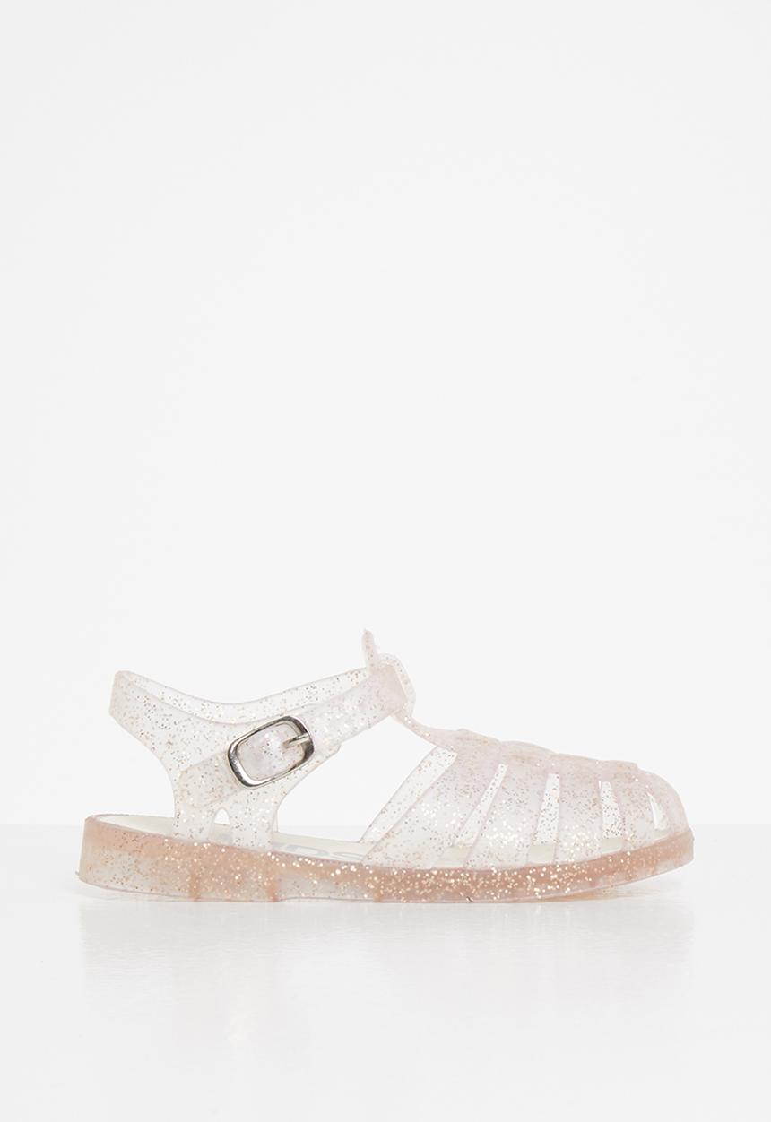 Cotton On - Amalfi jelly sandal - matte gold glitter
