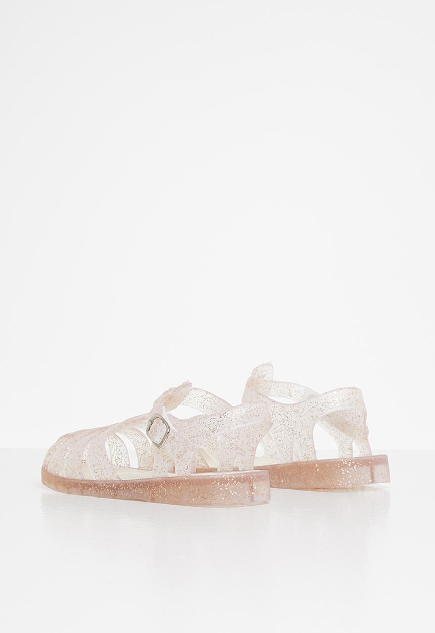 Cotton On - Amalfi jelly sandal - matte gold glitter