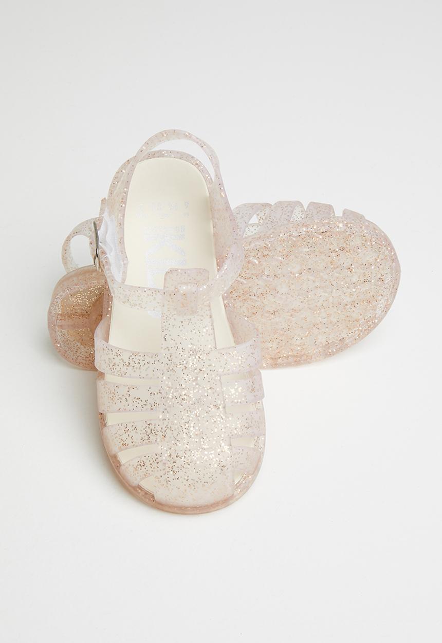 Cotton On - Amalfi jelly sandal - matte gold glitter