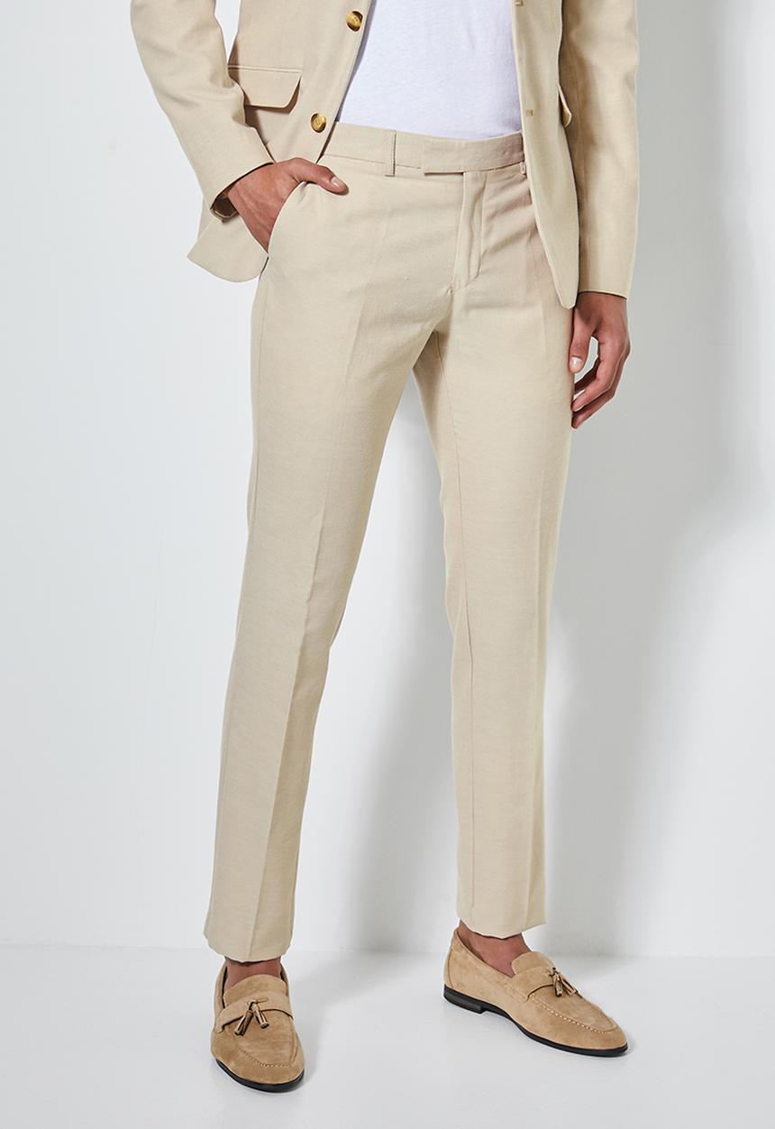 Superbalist - Regent slim fit trousers - beige 