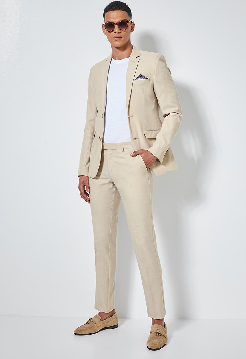 Superbalist - Regent slim fit trousers - beige 