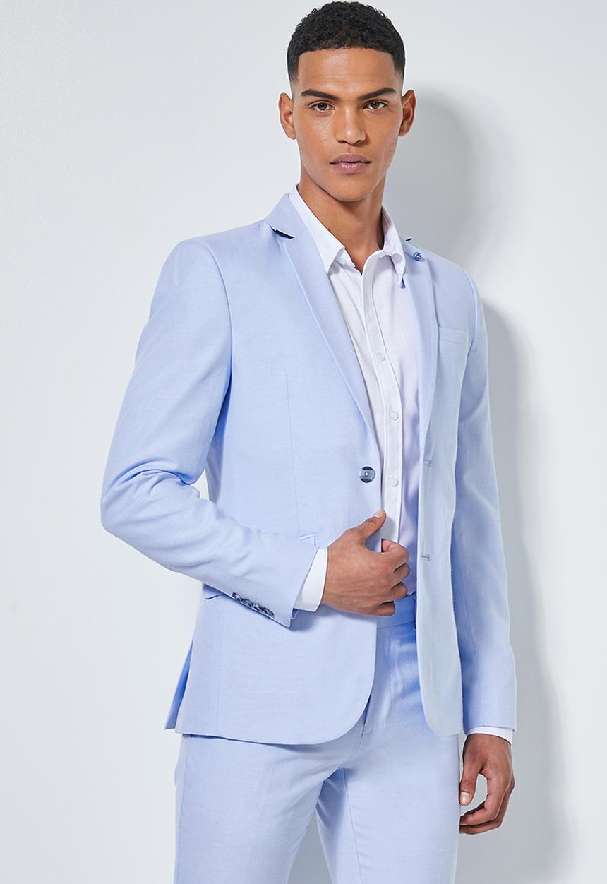 Superbalist - Regent slim fit blazer - light blue