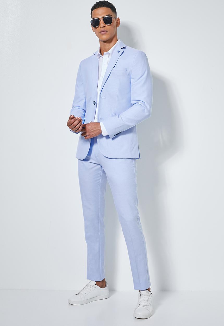 Superbalist - Regent slim fit blazer - light blue