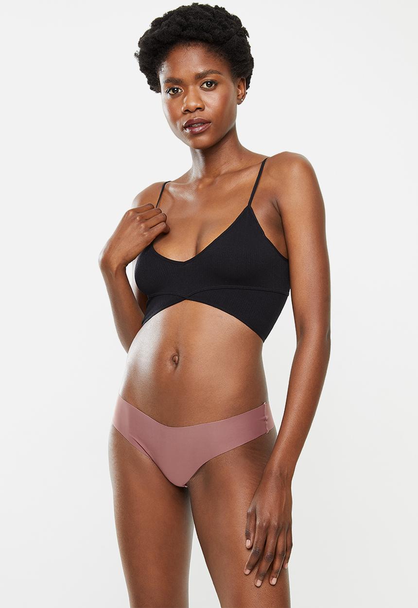 Cotton On - The invisible g-string brief - black/frappe/dusty rose