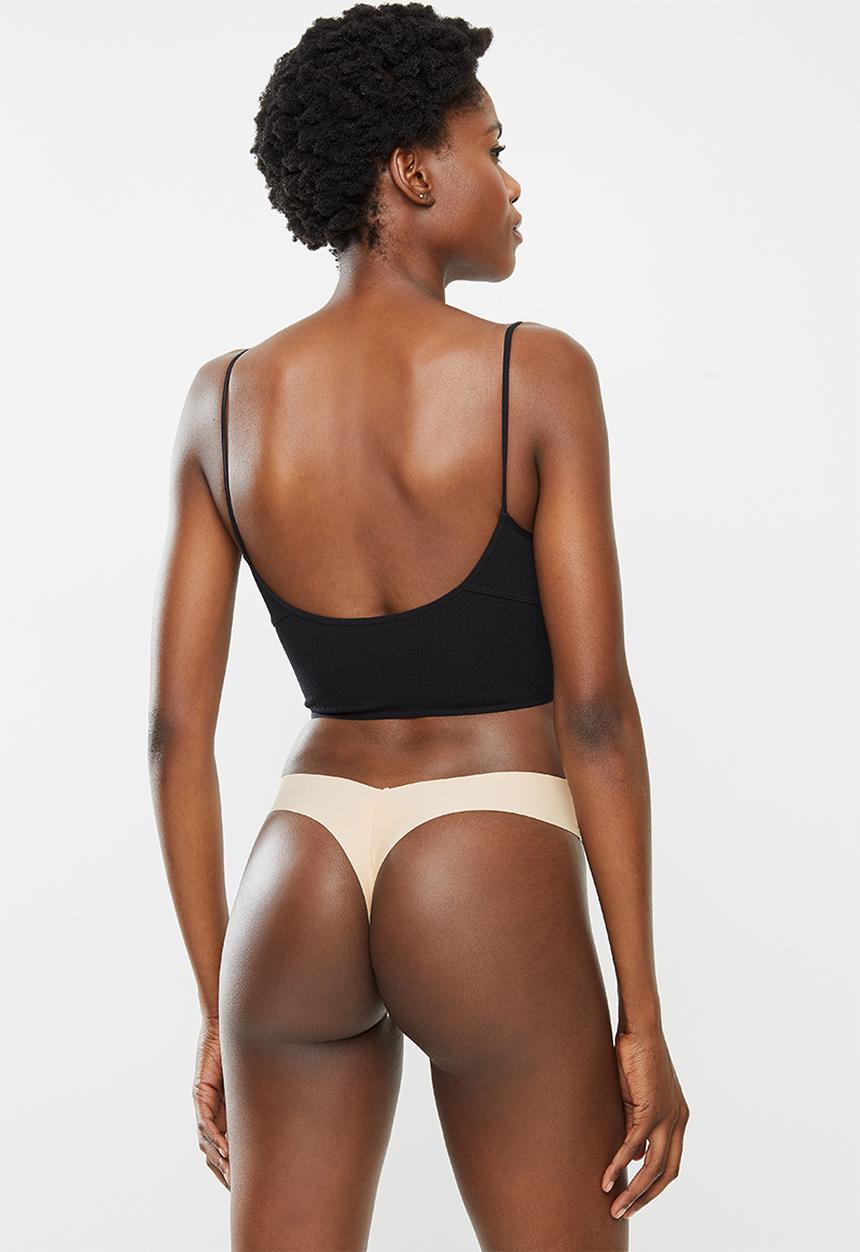 Cotton On - The invisible g-string brief - black/frappe/dusty rose