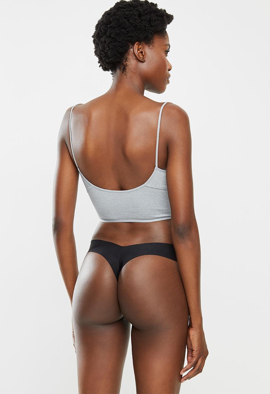 Cotton On - The invisible g-string brief 3 pack - black / frappe / mint chip