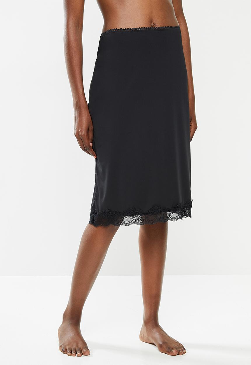 Cotton On - Slinky slip skirt - black