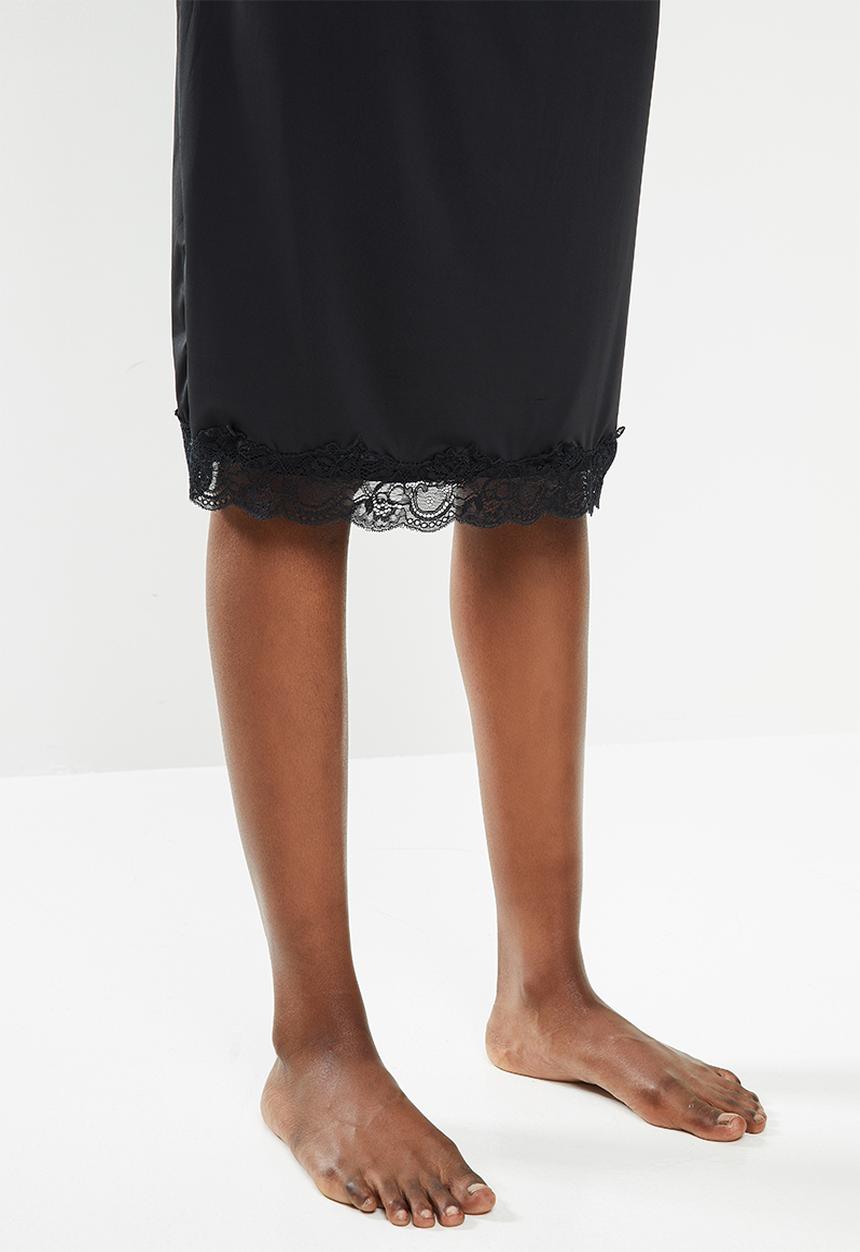 Cotton On - Slinky slip skirt - black