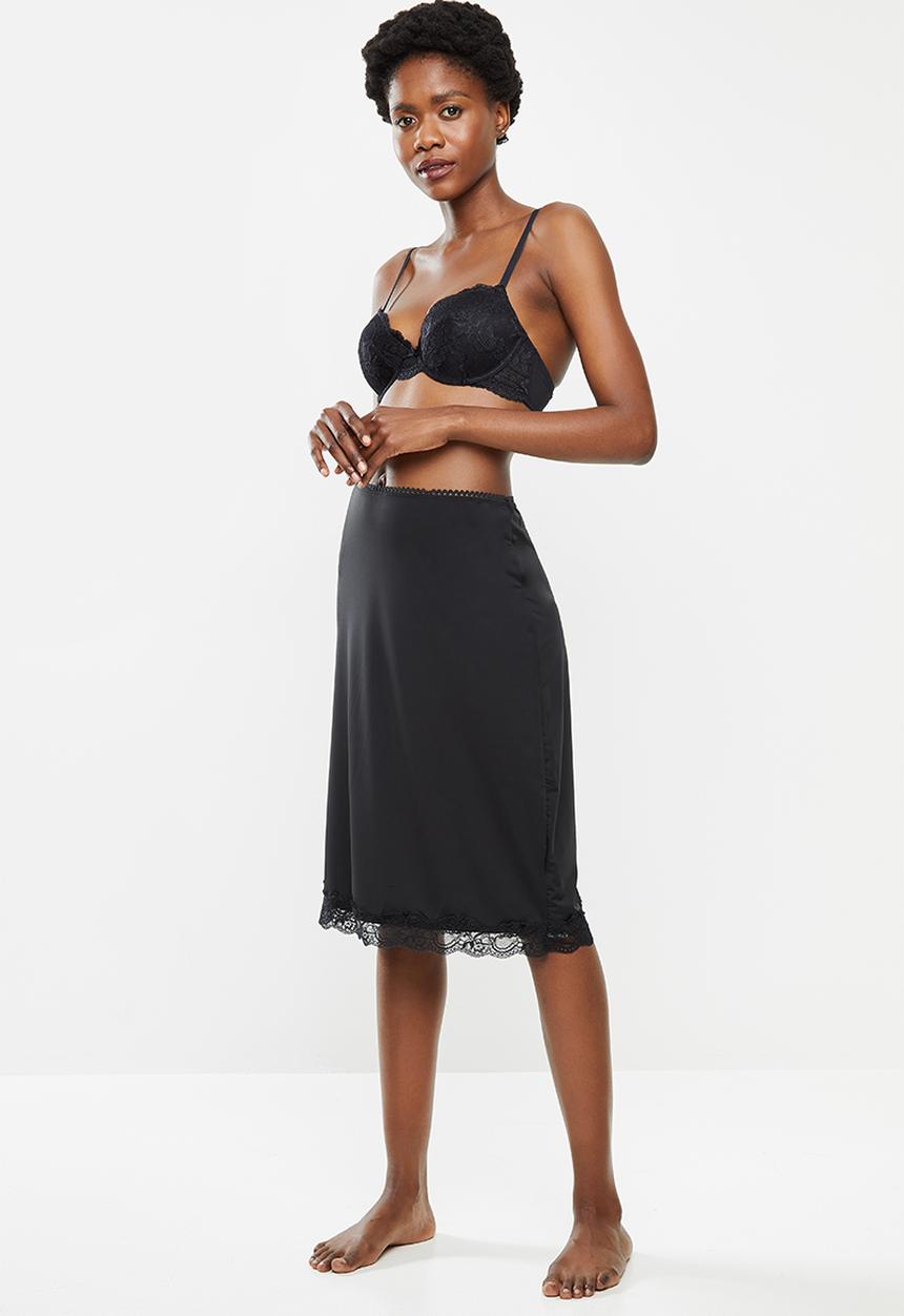 Cotton On - Slinky slip skirt - black
