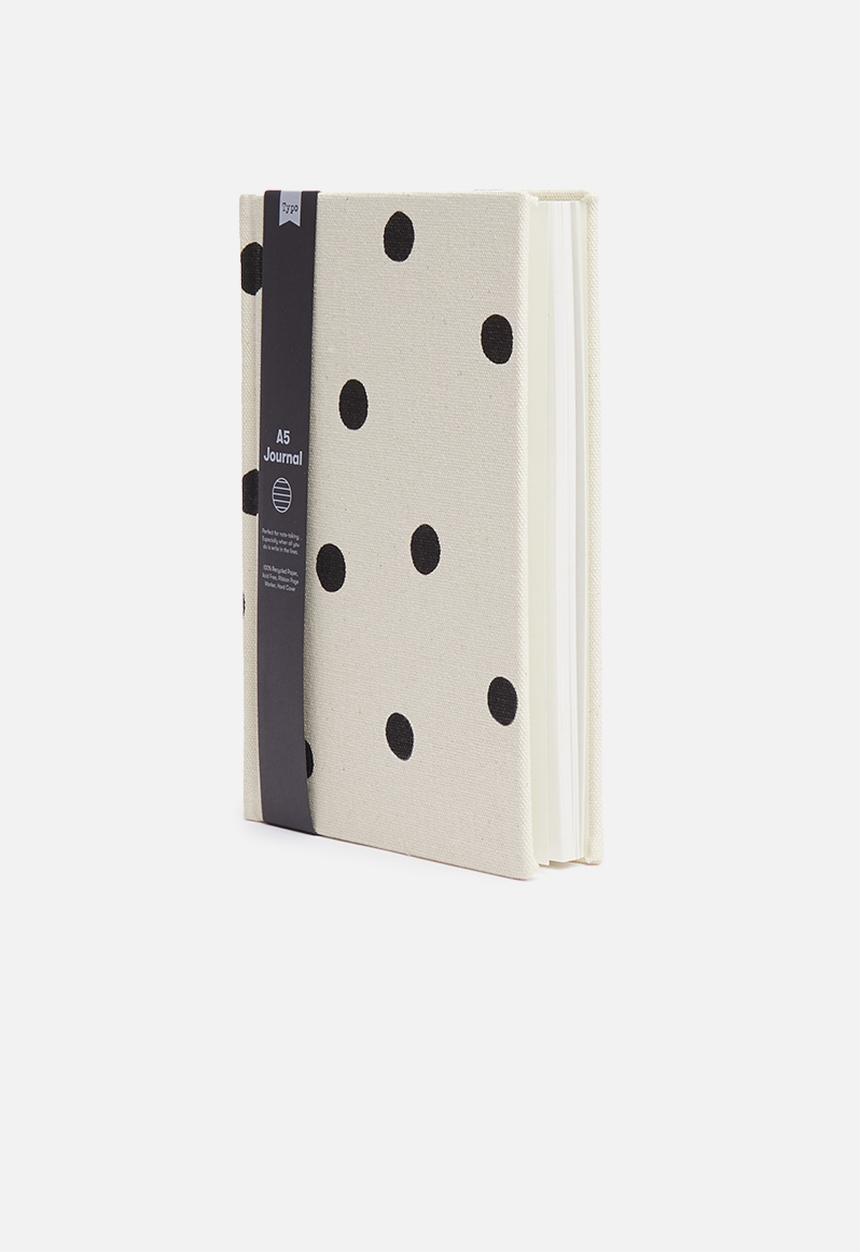 Typo - A5 oxford notebook - ecru oversized polka