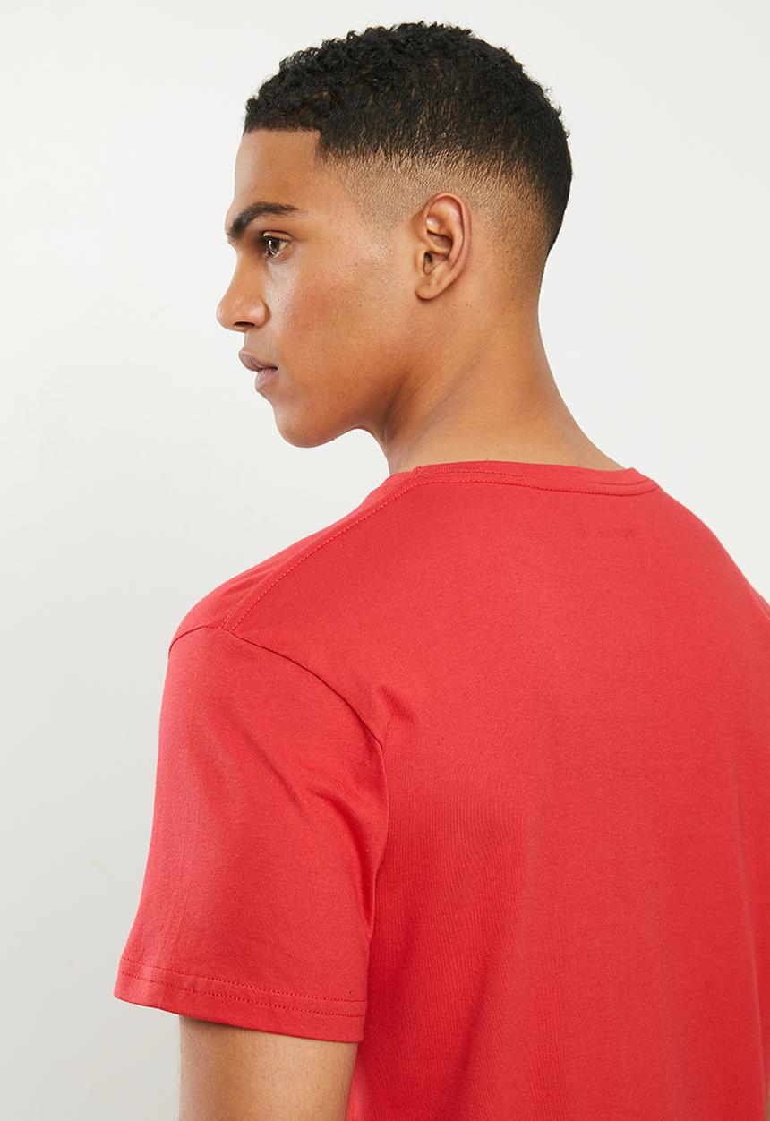 Fox - Clocked out tee - chillii red