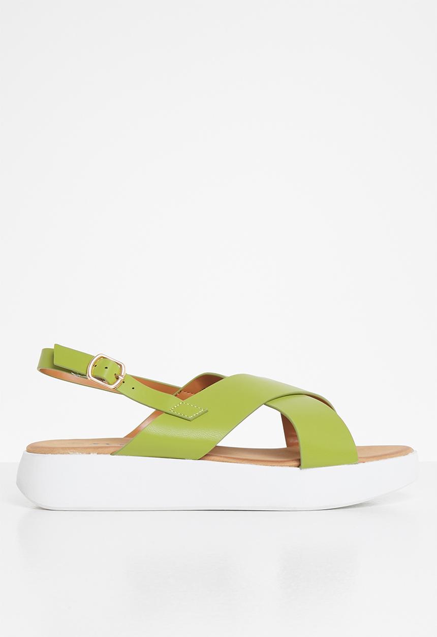 Jada - Criss-cross sandal - green
