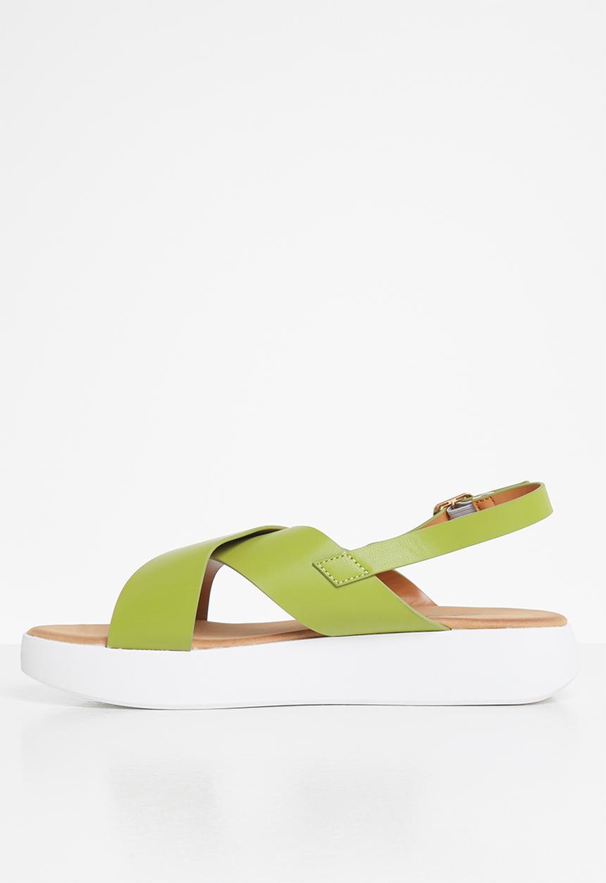 Jada - Criss-cross sandal - green