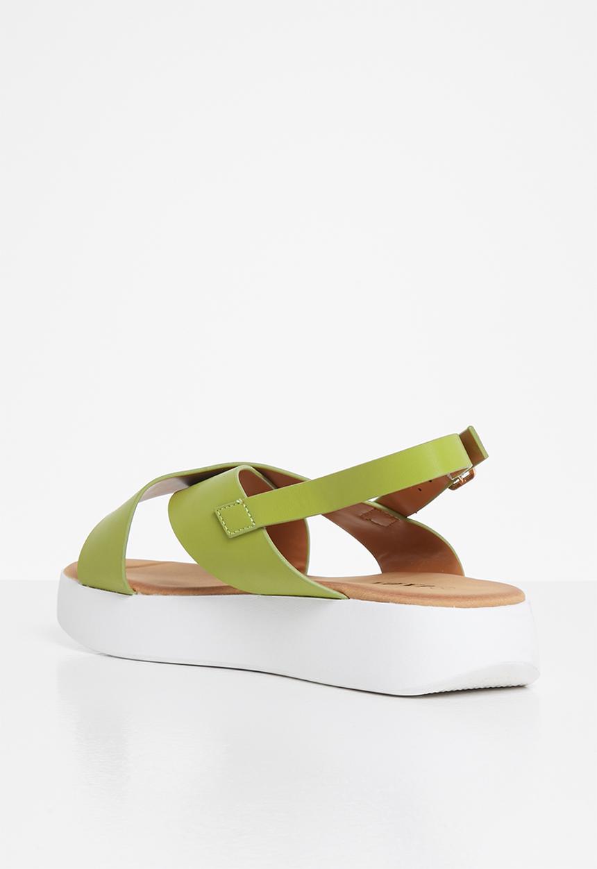 Jada - Criss-cross sandal - green