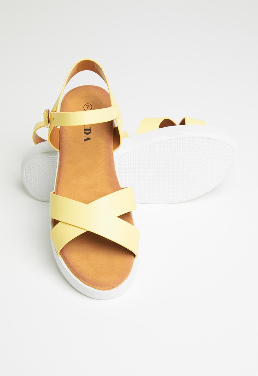 Jada - Flatform sandal - yellow