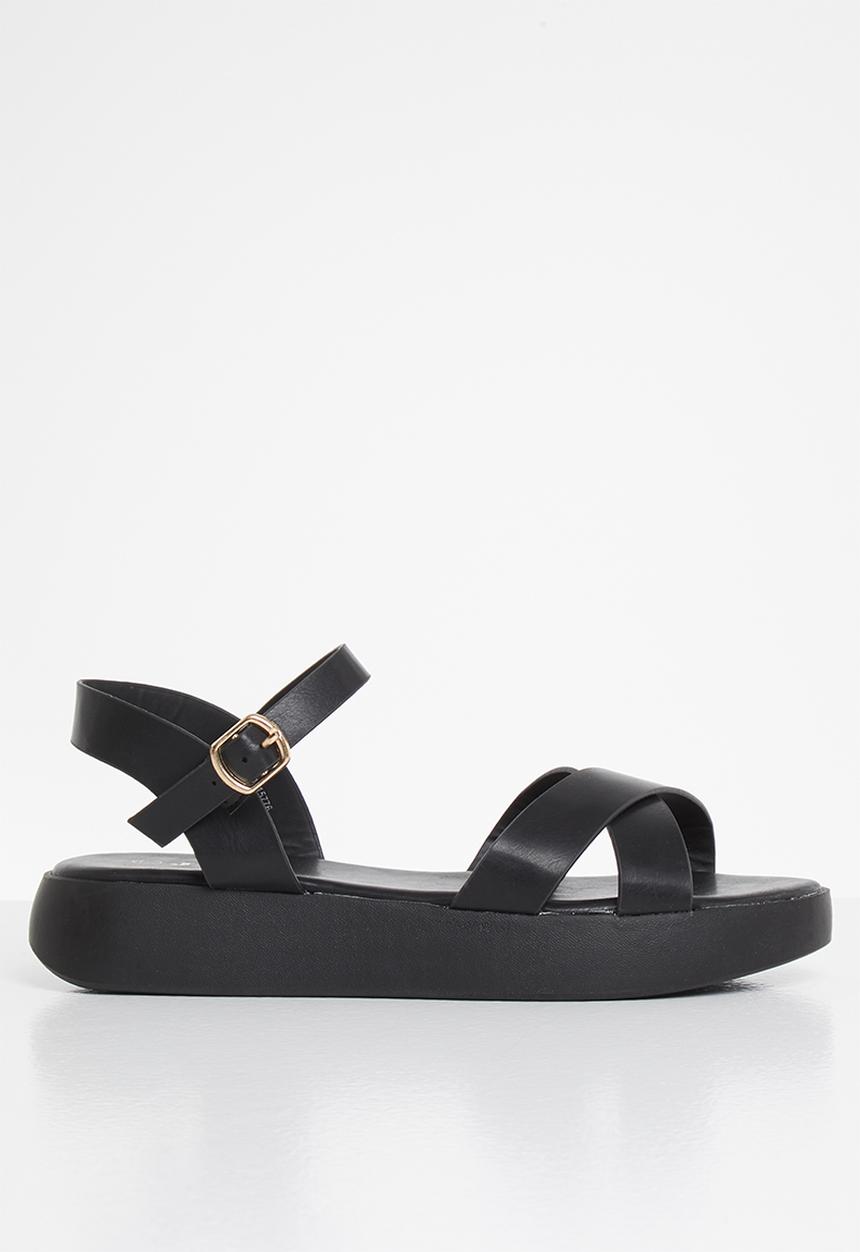 Jada - Flatform sandal - black