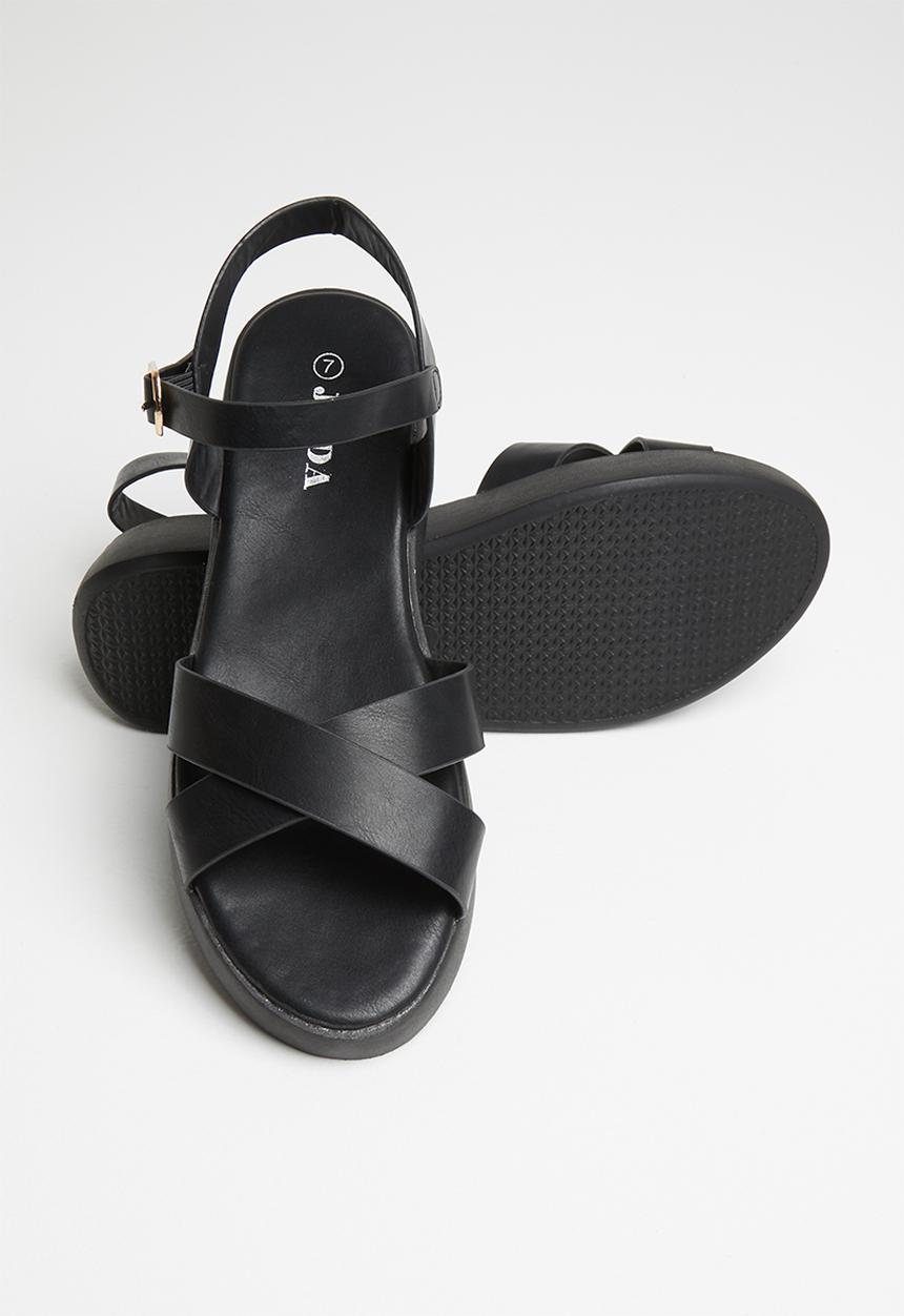 Jada - Flatform sandal - black
