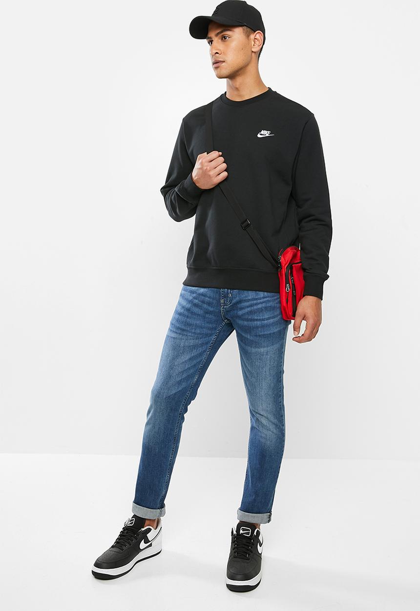 Nike - Nsw club crew neck sweater - black