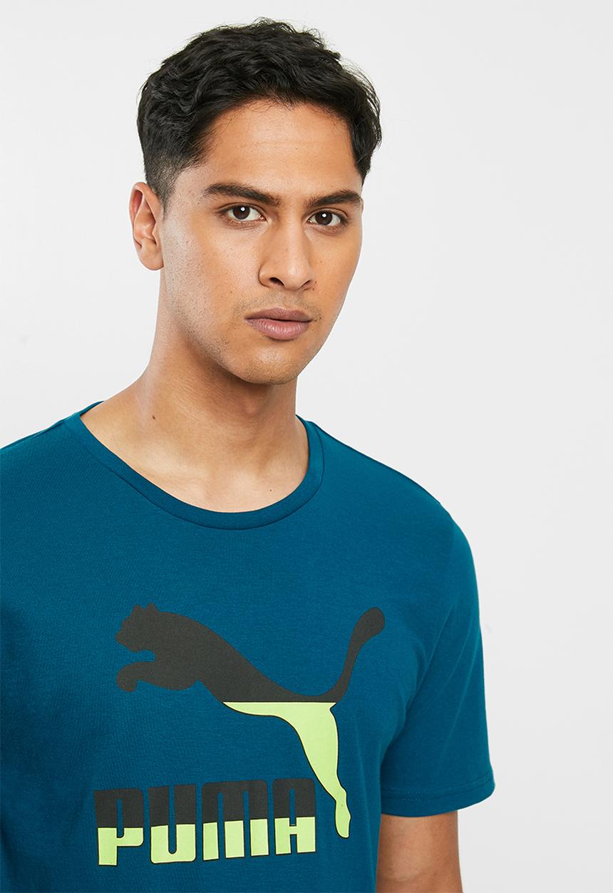 PUMA - Classics logo tee - blue