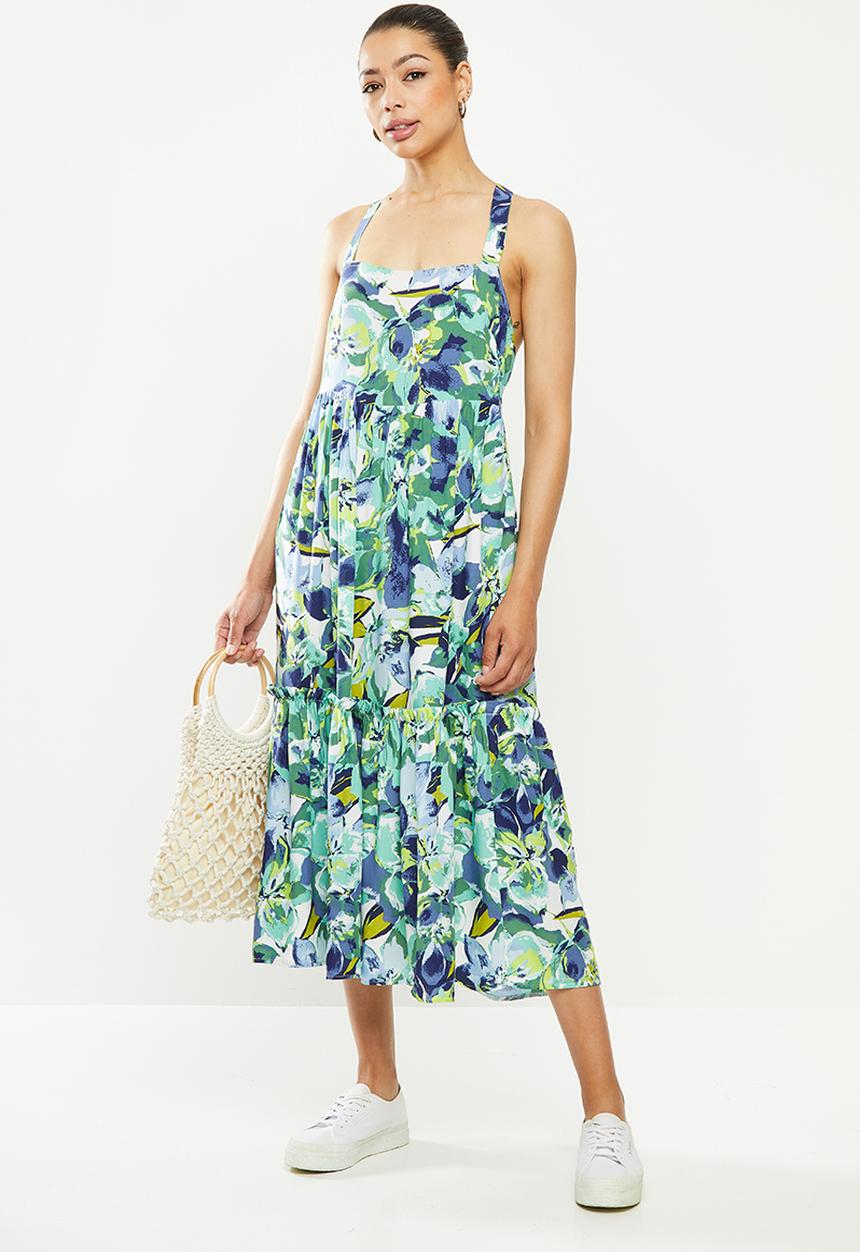 MILLA - Printed tiered dress - multi