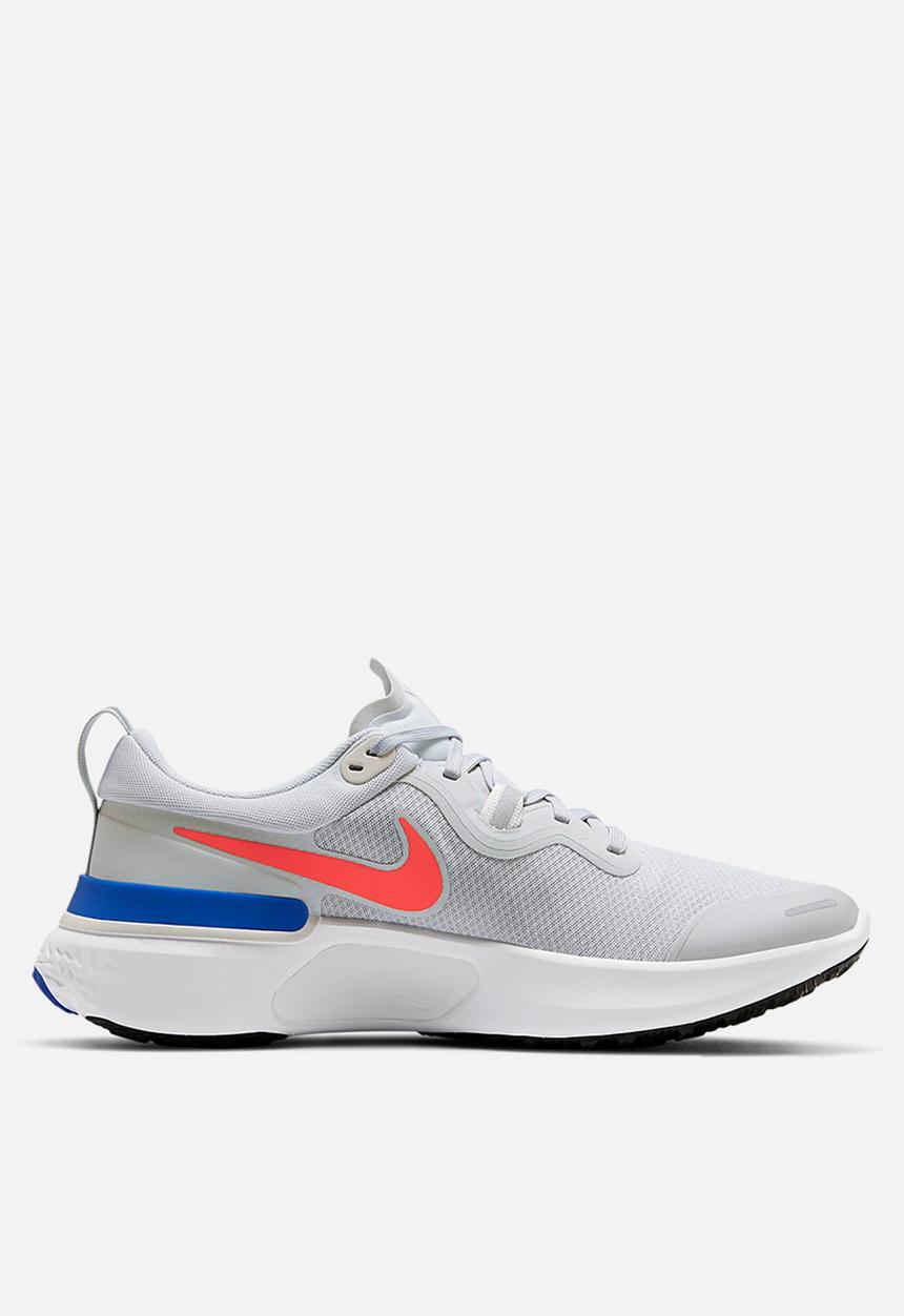 Nike - Nike react miler - cw1777-008 - pure platinum/bright crimson-racer blu
