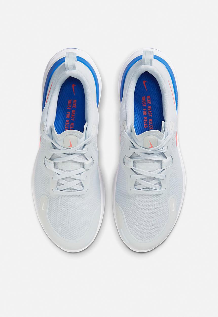 Nike - Nike react miler - cw1777-008 - pure platinum/bright crimson-racer blu