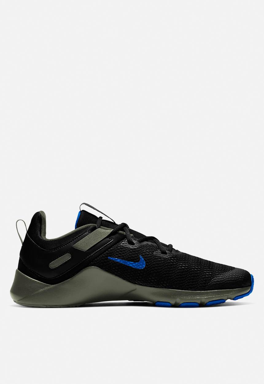 Nike - Nike legend essential - black & racer blue-newsprint